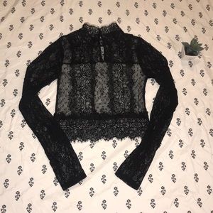 Forever 21 Long Sleeve Lace Top